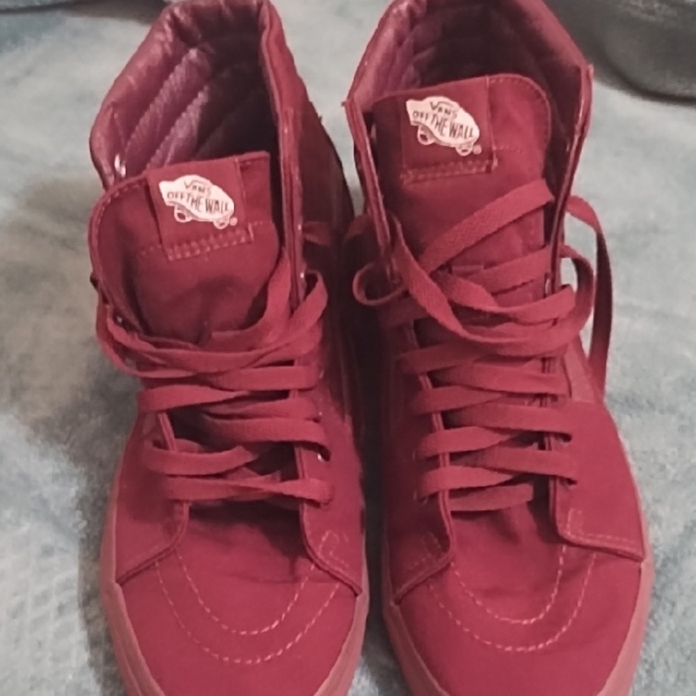 Vans Dark Burgundy High-Top Sneakers